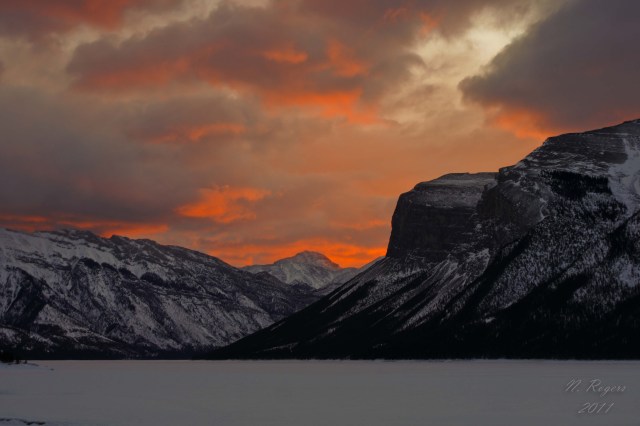 Nick's sunrise photo from Banff