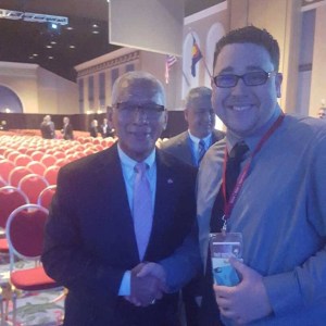 Sparkman and NASA director and former astronaut Dr. Charles Bolden