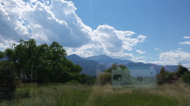 View of Pikes Peak from John's dining room.